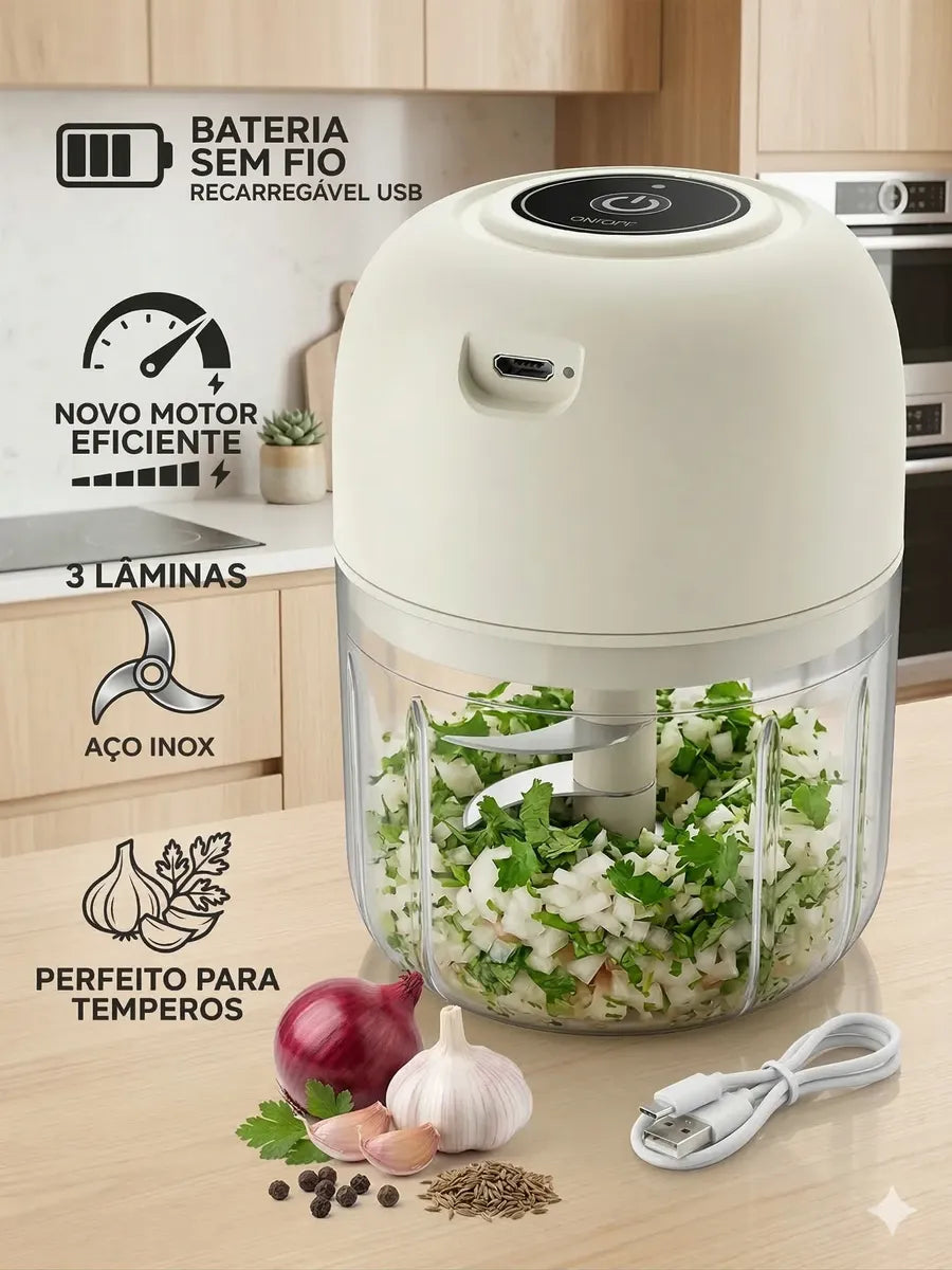 mini processador de alimentos eletrico